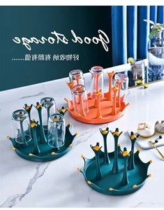 Manufacture Top Seller Ningbo Home <b>Storage</b> Kitchen Drying <b>Storage</b> Shelf <b>Rack</b> Glass Four Holder <b>Bottle</b> Cup Holder Water Cup <b>Rack</b> - Product Image 2