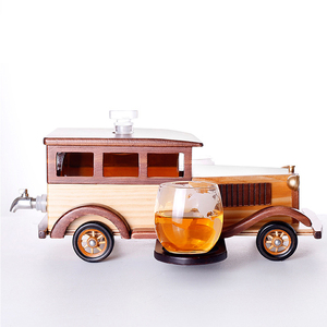 Distributeur de vin en forme de whisky, style rétro Vintage de voiture, conteneur de vin en verre créatif, bouteille de liqueur, de 1500 ml - Product Image 3