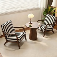 Fauteuil simple rétro français léger, mobilier d'hôtel, chaise de balcon haut de gamme, chaise de loisirs design antique, chaise individuelle