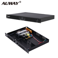 Profesyonel 350W X2 1U Rack Tipi 2 Kanallı D Sınıfı Güç Amplifikatörü 4/8 Ohm DJ PA Ses Sistemi için