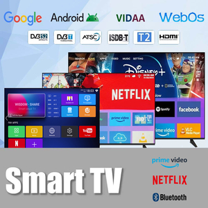 Téléviseur intelligent 100 pouces sans cadre 4K QLED <span class=keywords><strong>Grand</strong></span> écran LED Android 13/14/15 Argent 10W*2 Haut-parleurs Maison Hôtel Commercial - Product Image 3