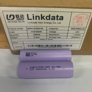 Cellule de batterie NMC de qualité A Linkdata 65P 21700 6,5 Ah haute capacité pour pack de batteries DIY - Product Image 2