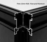 Étagère pour aquarium double niveau, profil en alliage d'aluminium industriel standard européen, table haute et basse, base en L pour aquarium