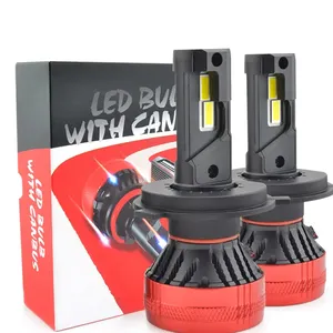 Faro LED F6 para coche 9005 H4 9006 HB4 H11 H7, luz LED H1 H3, 6000K, para Faro LED