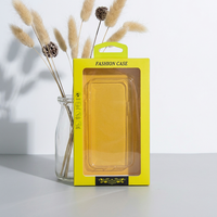 Boîte d'emballage de luxe en plastique PVC pour étui de téléphone avec fenêtre, personnalisable avec logo OEM