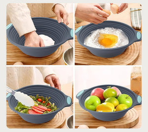 Ciotola in Silicone Pieghevole per Lievitazione, Resistente al Calore, Grande Capacità, Cestello per Lievitazione del Pane, Teglia Antiaderente per Panificazione - Product Image 3