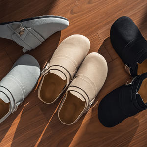 Chaussures plates décontractées d'été pour hommes et femmes, style nouveau, à bout ouvert, avec fermeture <span class=keywords><strong>Velcro</strong></span> intégrée, type mule, pour couple - Product Image 6