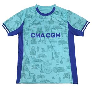 2526 新フランスリーグ高品質マルセイユシーズンフットボールユニフォームシャツ 2526 マルセイユファンバージョンサッカージャージ - Product Image 1