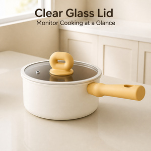 Casserole en céramique légère multi-usages avec panier vapeur et poignée résistante à la chaleur pour cuisinière à induction - Product Image 5