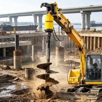 Supporto per Ordini all'Ingrosso di Punte per Trivellatori per Escavatori, per la Perforazione di Fori per Guardrail Stradali e Fondamenta di Edifici a Più Piani