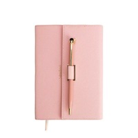 Fabricants de carnets de notes avec logo personnalisé Papier imprimé lin PU cuir Carnet de notes A4 A5 à couverture rigide avec stylo