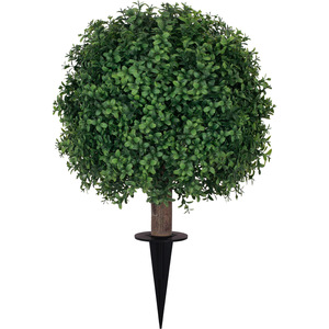 Plantes artificielles de cyprès en topiaire pour extérieur avec piquets, faux arbustes de cèdre résistants aux UV pour la décoration de la véranda. - Product Image 4