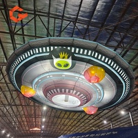 Vaisseau spatial géant gonflable UFO Alien Soucoupe volante à dôme gonflable personnalisée pour la décoration d'événements extérieurs