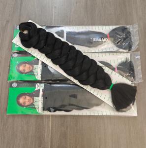 Extensions <span class=keywords><strong>de</strong></span> cheveux synthétiques tressées jumbo Yaki Texture 82 pouces 165g pour femmes, vente en gros à prix abordable, ultra-tressées - Product Image 4
