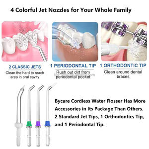 Carepik Nettoyeur dentaire sans fil à jet d'eau de voyage avec réservoir de grande capacité, machine à rinçage dentaire, irrigateur buccal - Product Image 6