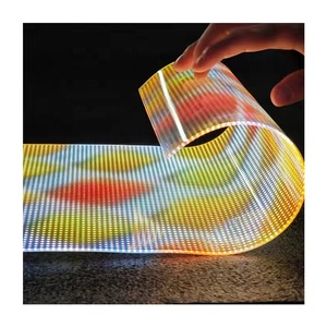 Écran LED transparent flexible pour intérieur, panneau d'affichage en film LED, écran cristallin pour verre, pour utilisation Da - Product Image 3