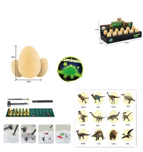 Juego de excavación de huevos de yeso de dinosaurio, Kit de excavación de Arqueología de Dino, juguetes educativos para niños - Product Image 1