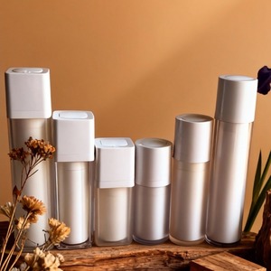 Botol Pompa Kosmetik Tanpa Udara Isi Ulang Plastik Twist Up untuk Krim Serum <span class=keywords><strong>Lotion</strong></span> 15ml 30ml 50ml untuk Perawatan Kulit - Product Image 5