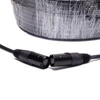 Kabel Jaringan Rumah ABCCABLS CAT6E RJ45 Male dengan Konektor Pengunci Model XLR untuk Panggung DMX Audio Transmisi Sinyal Digital Jumper