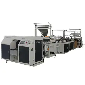 HSLJ-800D Fully automatic PE degradable heat-sealing overlapping threading and rolling garbage bag bag making machine