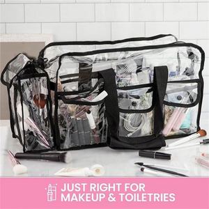 Bolsa de Maquillaje Personalizada, Bolsa Exterior Pequeña, Diseño Portátil, Material Transparente, Logotipo Personalizado, Bolsa de Maquillaje de PVC - Product Image 3