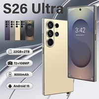 S26 Ultra 22GB+2TB OEM Amérique du Sud Android 15 LTE Deca Core Téléphone Robuste pour Réunions et Streaming Caméra 108MP Budget 7000mAh