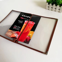 Prix usine PVC Transparent A4 Argent Coin Recette Livre à La Carte Boissons Liste Menu Dossier pour Restaurant Café