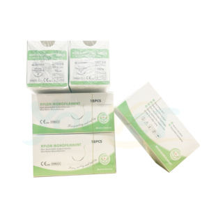 Venta al por mayor 75cm 90cm PGA910 PDO PGLA 4-0 5-0 con 1/2 círculo de corte inverso para clínicas veterinarias perro mascota - Product Image 3