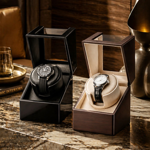 <span class=keywords><strong>Remontoir</strong></span> de <span class=keywords><strong>montre</strong></span> individuel pour montres automatiques, boîte de luxe laquée piano avec lumière LED bleue, moteur <span class=keywords><strong>silencieux</strong></span>, affichage anti-magnétique - Product Image 3