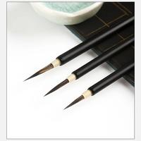 Ensemble de stylos de calligraphie avec pinceaux et encre, outils de calligraphie orientale avec poils d'animaux mélangés et fibres synthétiques, 20 cm