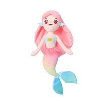 Nouvelles poupées en peluche sirène populaires, jouets en peluche personnalisés, oreillers sirènes pour enfants, filles et garçons