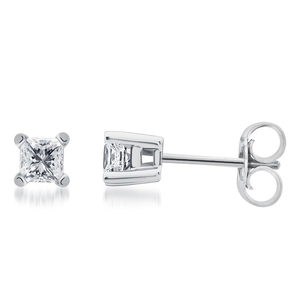 Unique Style Moissanite Stud <b>Earring</b> in S925 Silver Square Design Stylish Daily Wear Jewelry Gift for Women - Product Image 2
