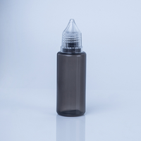 Botella de PE de 20 ml con tapa de rosca y punta afilada para retoques de pintura, aceite brillante, extensiones de cabello, pegamento para pelucas de encaje