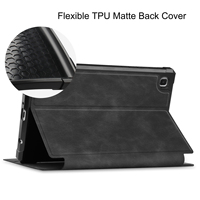 Funda para Tablet con Textura de Piel de Vaca, Material TPU, Plegable en Tres Partes, con Soporte, para Tab A7 Lite 8.7 T220 T225, Perfecta