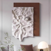 Panneau mural en bois sculpté en 3D sur mesure, fait main, œuvre d'art contemporaine, décoration d'hôtel