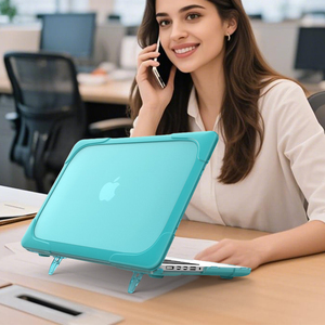 Funda Protectora para Laptop JUNCHI 360 2026 con Soporte, Carcasa Rígida de PC Mate de 3 Capas para <span class=keywords><strong>MacBoook</strong></span> Pro Air OEM/ODM - Product Image 6