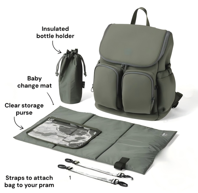 Customized Luxury Fashion Portable Large Capacity Mommy Baby USB Diaper Bag Backpack Waterproof Crib Bag Maternity Travel Bag