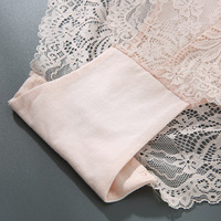 Braguitas de encaje de cintura alta para mujer, talla grande, control de abdomen, levantamiento de glúteos, ropa interior sin costuras, compatibles con hasta 140 kg