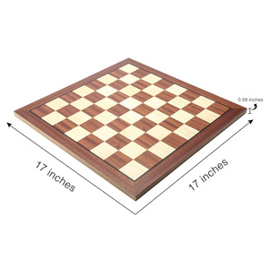 Professioneel Toernooi Schaakbordspel Groot Met Schaakregels Houten Schaakbord - Product Image 2