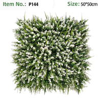 50*50cm alfombra de hierba mixta decoración de pared Faux verdor follaje telón de fondo lujo Tropical verde Milán pared para exteriores