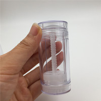 Tubes vides en plastique à mécanisme rotatif pour fond de teint en stick 15ml 30ml 50ml 75ml, contenants pour parfum solide et déodorant avec bouchon à vis sérigraphié