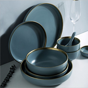 2019 caliente buen precio <span class=keywords><strong>rosa</strong></span> de cena de <span class=keywords><strong>porcelana</strong></span> conjuntos Hotel cerámica juego de vajilla - Product Image 4