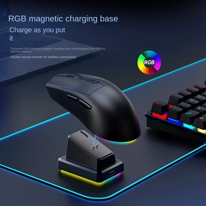 Haohuaxin, nuevo diseño, 2,4 Ghz, inalámbrico, modo <span class=keywords><strong>dual</strong></span>, sensor óptico, USB, ergonómico, ligero, ratón para juegos - Product Image 5