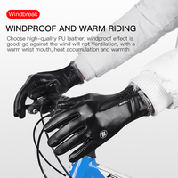 Haute qualité en cuir PU hommes gants complets noir hiver chaud gants d'équitation écran tactile quotidien cyclisme Sports de plein air