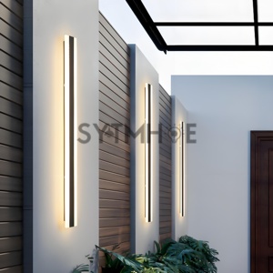 Linterna de <span class=keywords><strong>pared</strong></span> Exterior 40 60 80 100 120 150 180 200 240CM Lámparas de <span class=keywords><strong>pared</strong></span> exteriores grandes Ip65 Impermeable AC 85-265V Luz de porche moderna - Product Image 4