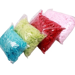 Papier de soie déchiqueté coloré pour remplissage de boîtes cadeaux, mariage, anniversaire, fête, emballage - Product Image 2