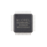 KSZ8863RLL Commutateur Ethernet 3 ports IC 10/100 Mbps Double PHY RMII Contrôleur réseau géré LQFP48