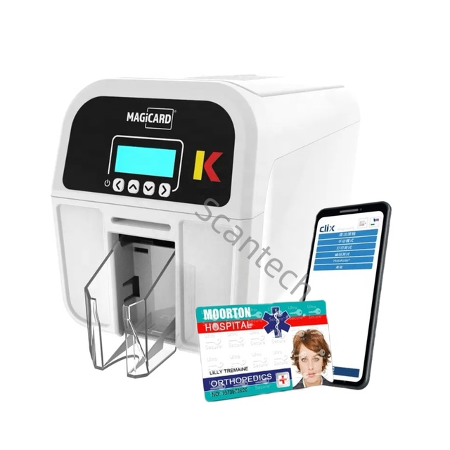 Original High Definition Magicard K Pvc ID Card Printer Plastic Rfid Card Printer Machine Single and Double Sided Card Printer