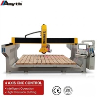 Machine de découpe de pierre automatique à 4 axes sur mesure, scie à pont CNC pour granit, marbre, quartz, fabrication chinoise