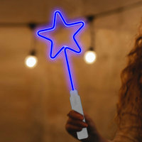 Baguette magique LED, baguette lumineuse étoile, jouets lumineux pour enfants et filles